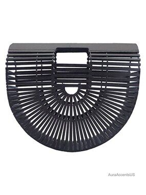 Miuco Bamboo Handmade Tote Large Beach Bag 100% Bamboo